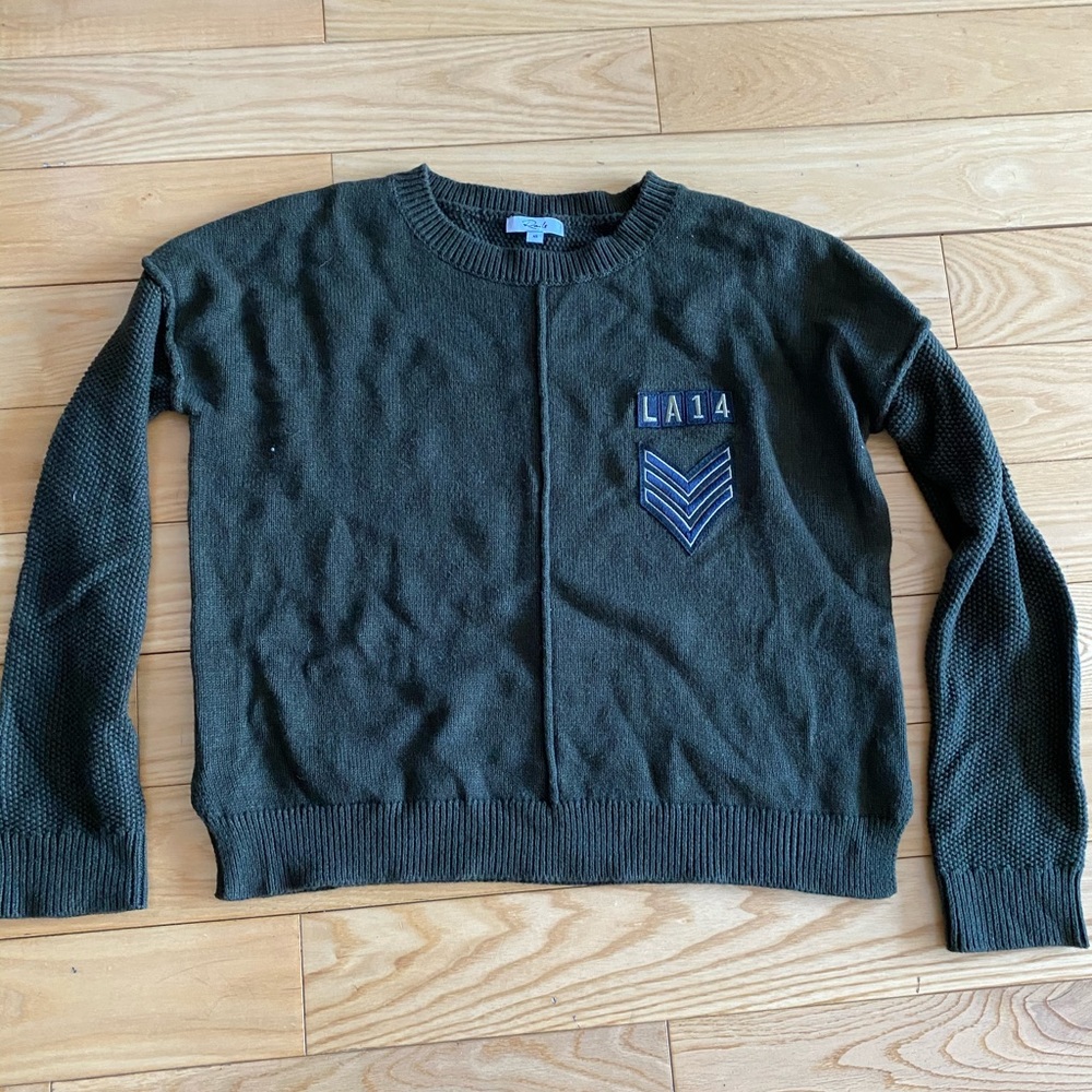 RAILS army green sweater XS